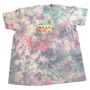 Gildan Ice Dyed Holiday Tia The Season Van Tshirt 2XL